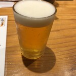 釜喜利うどん - コップビール