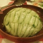 グリーンサラダ　きゅうりとレタスのサラダです