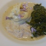 ウシマル - モクズ蟹の冷製カペリーニ