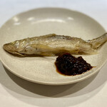 うを徳 - 北海道白糠　ししゃものコンフィ・ネギ味噌