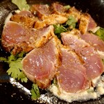 ウエストパパ - 天然鰤のタタキカルパッチョ　スパイシー仕立て