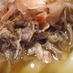 うどん 丸香 - 肉うどんの肉のアップ