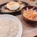 1ポンドのステーキハンバーグ タケル 東三国店 - 