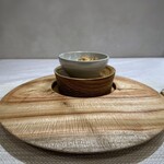 RESTAURANT L'EQUITERRE - アミューズ・・フォアグラ、トリュフ、菊芋など。