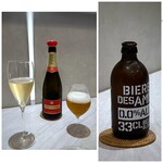 RESTAURANT L'EQUITERRE - ◎運転する夫は「ベルギーのノンアルコールビール(1,280円×2）」。 ノンアルとしては美味しいビールだそう。