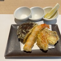 銀座 よこ田 - 原木椎茸　車海老　甘鯛