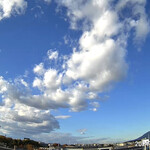 ニュー高根 - 2時半過ぎ。北条あたりを日陰にしているのはこの雲か。つくば市中心部からのビュー