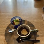草如庵 - 栃餅の善哉と焼き芋のムース