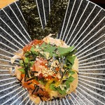 極丼 - かつおと海苔と胡麻をふりかけて♪