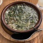 いがぐり食堂 - しらすと青のりのアヒージョ