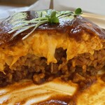 カフェテラス ライオン - デミグラスオムライス　大　断面