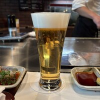 ステーキハウス華 - もちろん生ビールで♪(*^^)o∀*∀o(^^*)♪