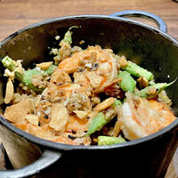 恵比寿ビストロ 猫も杓子も - 20241121ココット飯　ガーリックシュリンプ2,178円①