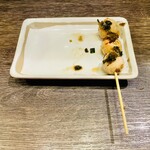 炭火晩酌屋はればれ - うずらの青唐醤油漬け165円、ややピリ辛だけど醤油が強い。酒は進む。