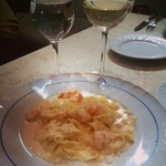 リストランテ・チェレスティーナ - 海老のクリーム風味フィットチーネ