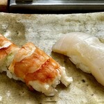 築地寿司清 - 茹海老どホタテ❗️