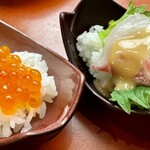 築地寿司清 - イクラと鯛の胡麻ダレ❗️