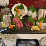 地雷也 - 刺身盛合わせ（二切れ八品盛）