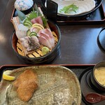 旬菜の味わい がら里 - お刺身定食へ　