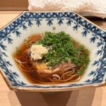 鮨 龍次郎 - ニシンの葛そうめん