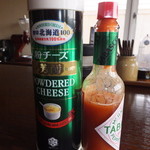 輪茶館 - 粉チーズとタバスコ　【　２０１４年５月　】