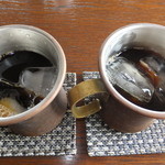 輪茶館 - トラジャ　オンザロック　６５０円　　2人分のアップ　【　２０１４年５月　】