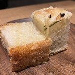 Pizzeria Lume di Luna - サービスのフォカッチャ