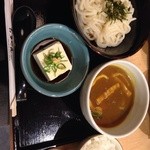 お多やん - カレーつけ麺+日替わりセット＝850円