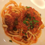 Drammatico - キタッラ　渡り蟹のトマトソース