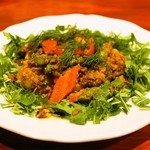 タンドールバル カマルプール - 2014.5 帆立のマサラソテー（900円）3Pのところ5Pで