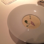 ツキ シュール ラメール - 旬の貝をあしらった5種類の野菜のスープ