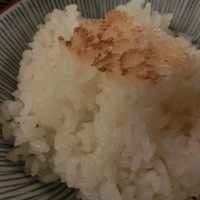 国登録文化財 二木屋 - 籾殻竃焚きご飯　おこげ付き