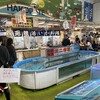 函館朝市 駅二市場 活いか釣り広場