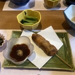 一福 - エミューの串揚げ