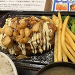 わ楽 - たっぷりガーリック→マヨビーム→てりやきポーク→ガーリックソースハンバーグ