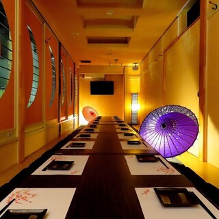 全席個室空間でゆったりと