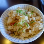 蒼の月 - ご飯のおかわりが1杯無料でしたので2杯目はかやくご飯を頂きます