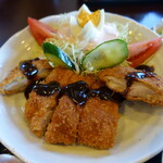 蒼の月 - チキンのみそかつ定食（アップ）