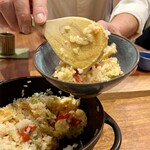 天婦羅 みやしろ - トマトごはんとかき揚