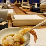 天婦羅 みやしろ - 車海老の天婦羅