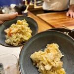 天婦羅 みやしろ - トマトごはんとかき揚