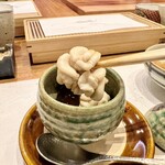 天婦羅 みやしろ - 鱈白子と生きくらげ