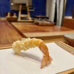 天婦羅 みやしろ - 車海老の天婦羅