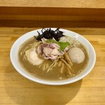 麺屋 しん蔵 - 夜の限定 ちゃいろいがな(煮干しそば) 1200円  味付玉子 100円