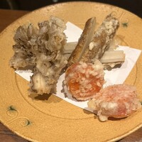 蕎庵 三たて - 京野菜の天ぷら