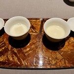 茶禅華 - 冷たい杏仁豆腐と温かい杏仁豆腐の食べ比べ　贅沢〜！