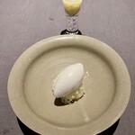 茶禅華 - 洋梨のアイス　洋梨ソース