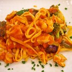 ベジパ - 本日の生パスタ「若鶏とブロッコリー、ピーマン　トマトソース