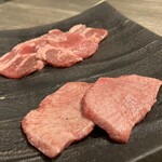 焼肉とみ - 特選タン　２種盛り合わせ