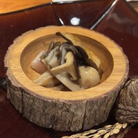 割烹 三長 渋谷 - 【先付け】太刀魚 きのこ和え物